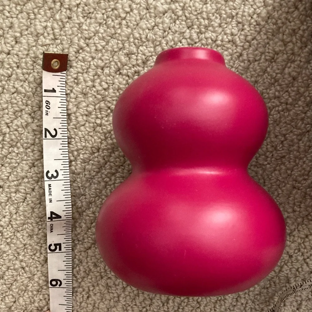 NEW Target Room Essentials Dark Pink Red Bud Vases Home Decor Curved 6” Tall NIB